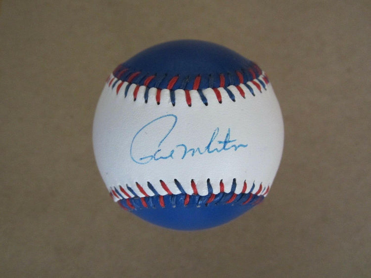 Paul Molitor signed Blue Jays leather logo baseball JSA - AutographsForSale.com