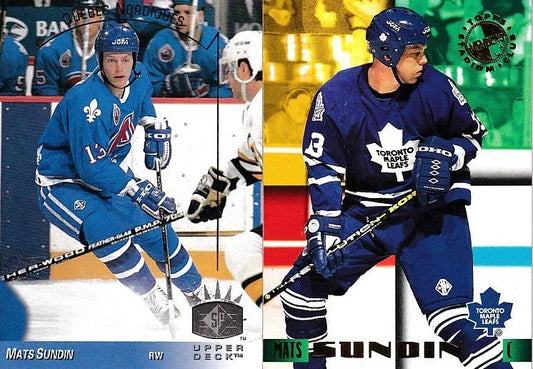 Mats Sundin 1993-94 SP & 1995 Stadium Club Members Only NHL hockey cards - AutographsForSale.com