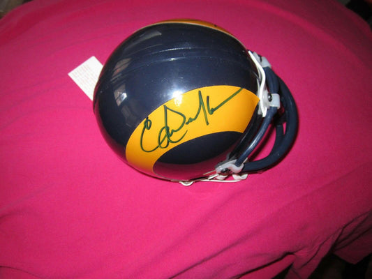 Eric Dickerson & Vince Ferragamo signed LA Rams mini helmet JSA - AutographsForSale.com