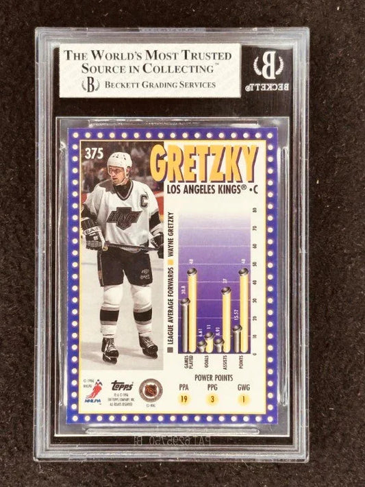 Wayne Gretzky LA Kings 1995-96 Topps Marquee Men Power Boosters card BGS 7.5 - AutographsForSale.com