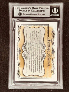 Perry Como 2014 Leaf Masterpiece Cut Signature certified signed card 1/1 JSA - AutographsForSale.com