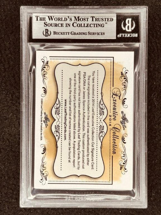 Perry Como 2014 Leaf Masterpiece Cut Signature certified signed card 1/1 JSA - AutographsForSale.com