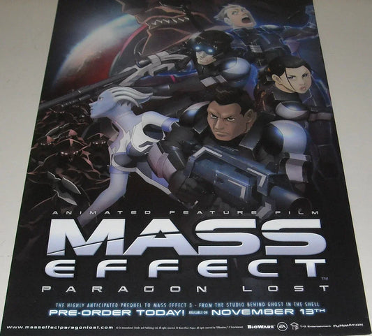 Mass Effect Paragon Lost 2012 SDCC mini movie poster - AutographsForSale.com