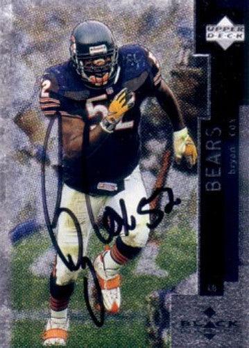 Bryan Cox signed Chicago Bears 1998 Upper Deck black Diamond card - AutographsForSale.com