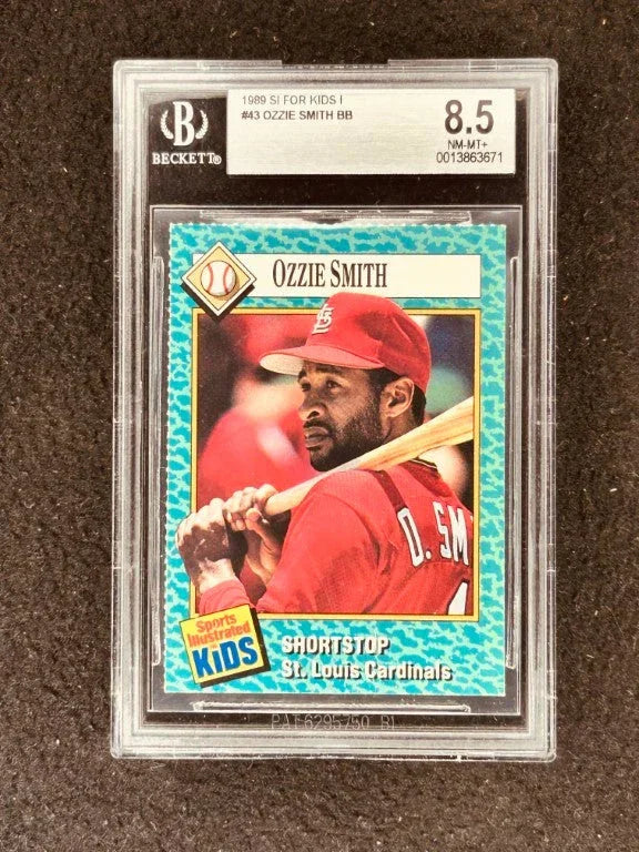 Ozzie Smith St Louis Cardinals 1989 SI for Kids card BGS 8.5 - AutographsForSale.com