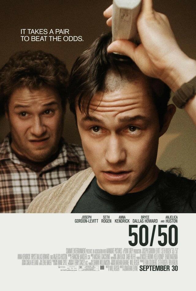 50 50 mini movie poster Joseph Gordon Levitt Seth Rogen - AutographsForSale.com