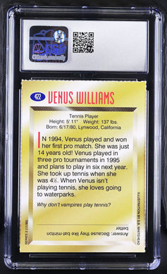 Venus Williams 1995 SI for Kids tennis RC CSG 8 - AutographsForSale.com
