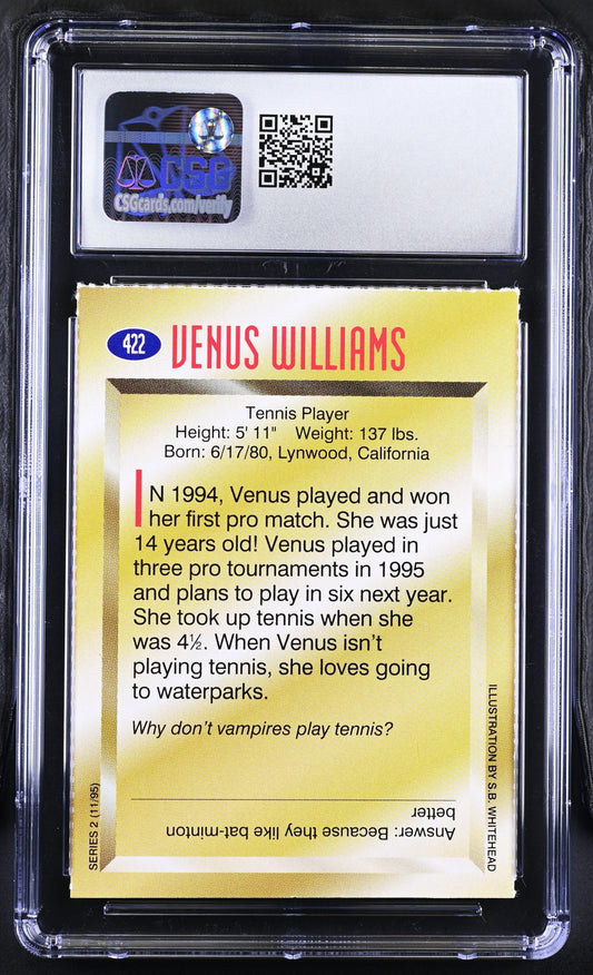 Venus Williams 1995 SI for Kids tennis RC CSG 8 - AutographsForSale.com