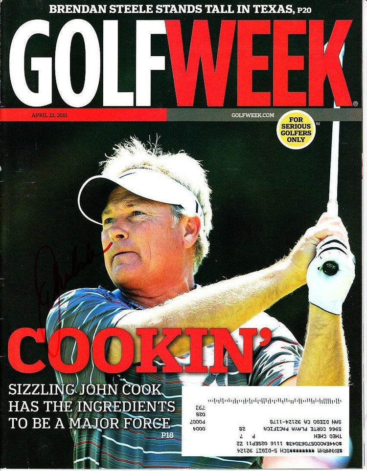 John Cook autographed 2011 Golfweek magazine - AutographsForSale.com