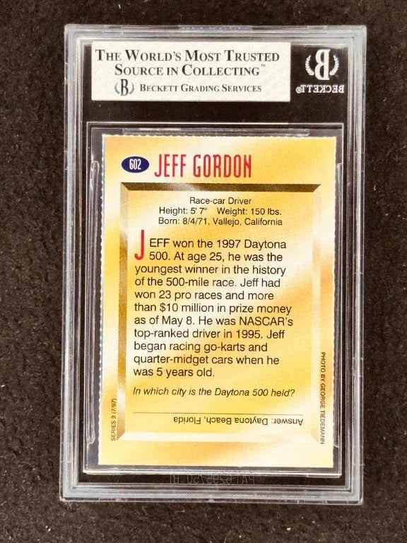 Jeff Gordon 1997 Sports Illustrated for Kids racing card BGS Graded 7.5 - AutographsForSale.com