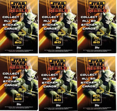 2015 Topps Star Wars Rebels stickers starter set 6 different insert cards - AutographsForSale.com