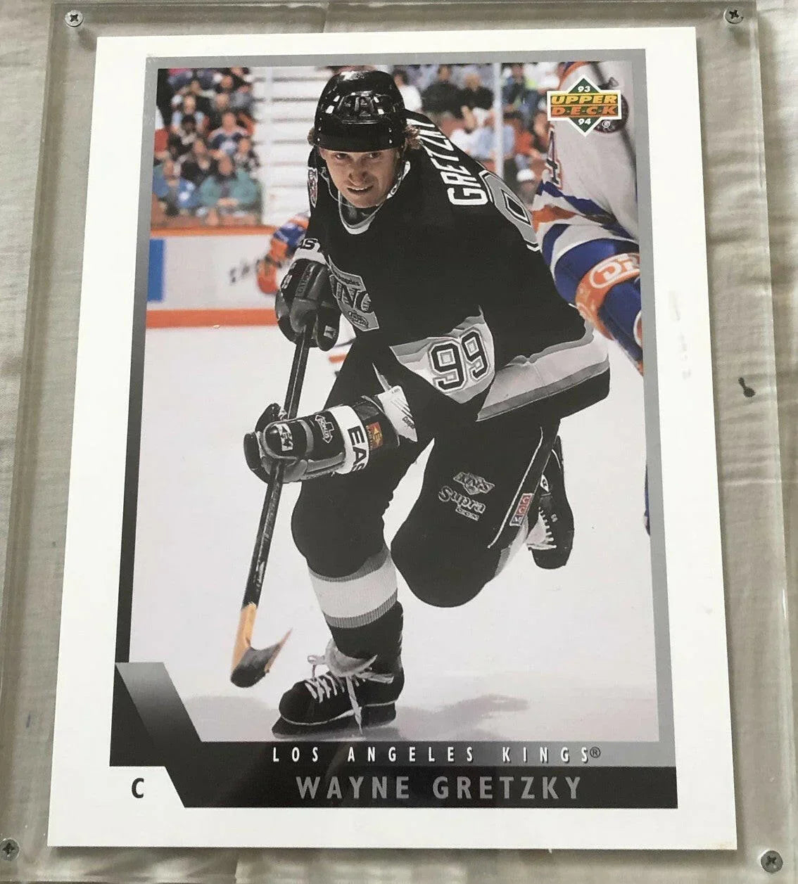 Wayne Gretzky Los Angeles Kings 1994 Upper Deck UDA Blowup photo card - AutographsForSale.com