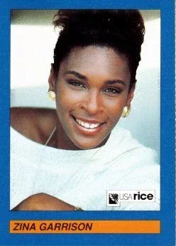 Zina Garrison 1993 USA Rice Council tennis promo card RARE - AutographsForSale.com