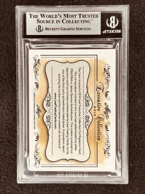 Sandy Koufax & Johnny Podres 2014 Leaf Masterpiece Cut Signature certified signed card 1/1 Dodgers - AutographsForSale.com