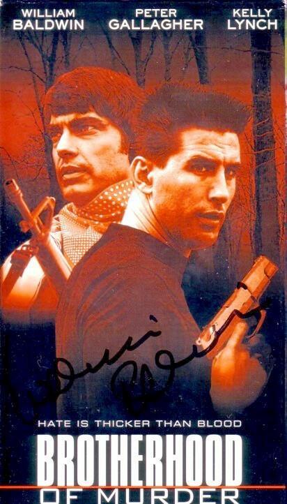 William Baldwin signed Brotherhood of Murder VHS video box - AutographsForSale.com