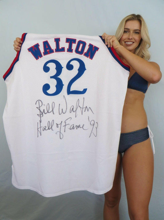 Bill Walton signed 1984-85 LA Clippers Mitchell & Ness jersey with Hall of Fame 93 JSA - AutographsForSale.com