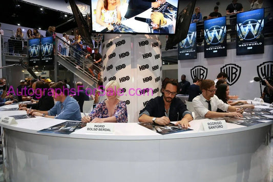 Westworld cast autographed 2017 Comic-Con poster Ed Harris Thandie Newton Evan Rachel Wood Jeffrey Wright JSA - AutographsForSale.com