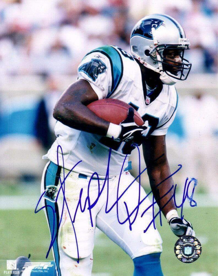 Stephen Davis autographed Carolina Panthers 8x10 photo - AutographsForSale.com