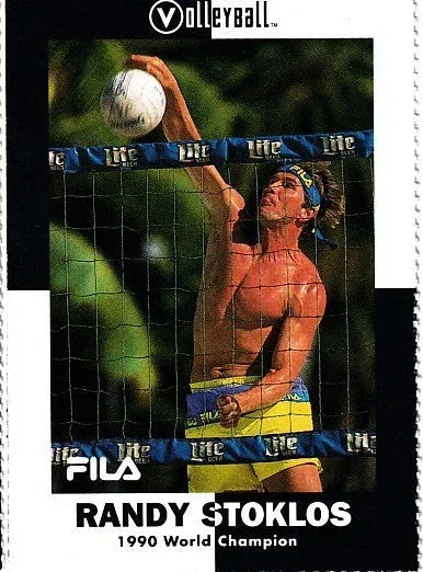 Randy Stoklos 1991 Volleyball magazine Rookie Card RARE - AutographsForSale.com