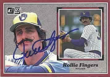 Rollie Fingers autographed Milwaukee Brewers 1983 Donruss All-Stars jumbo card - AutographsForSale.com