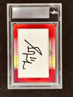 Martin Brodeur Grant Fuhr 2015 Leaf Masterpiece Cut Signature certified signed card 1/1 JSA - AutographsForSale.com