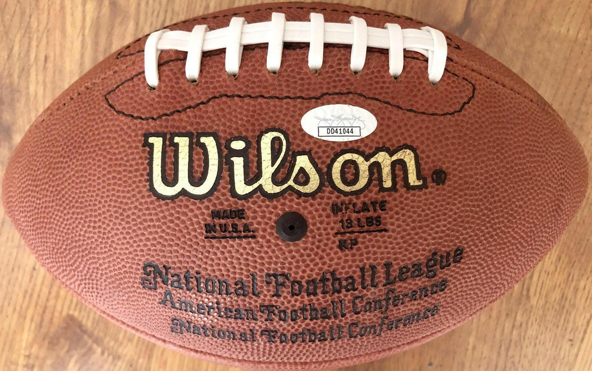 Charles Woodson signed NFL game football JSA Packers Raiders - AutographsForSale.com