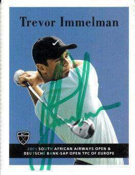 Trevor Immelman autographed 2004 Nike golf card - AutographsForSale.com
