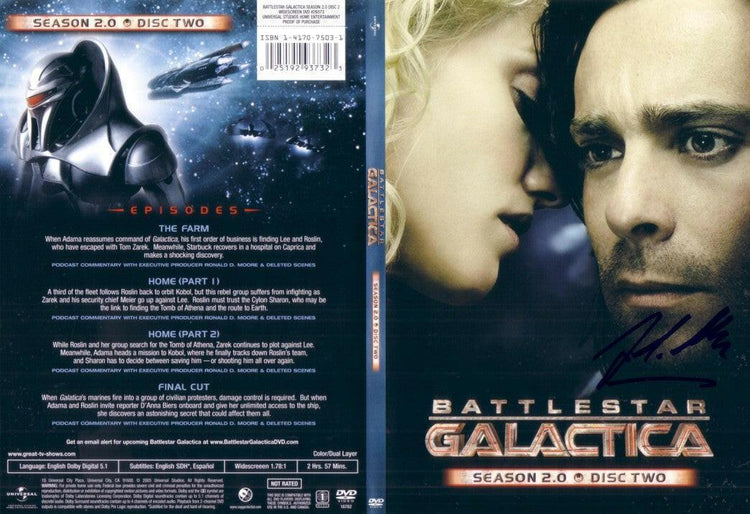 James Callis autographed Battlestar Galactica DVD cover - AutographsForSale.com