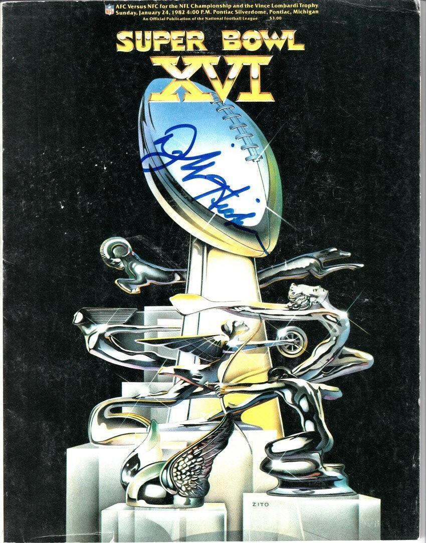 Dwight Hicks autographed Super Bowl 16 game program - AutographsForSale.com