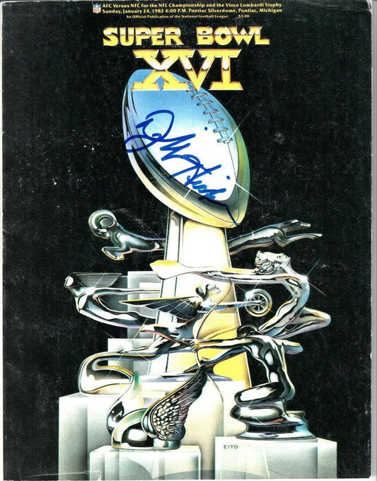 Dwight Hicks autographed Super Bowl 16 game program - AutographsForSale.com