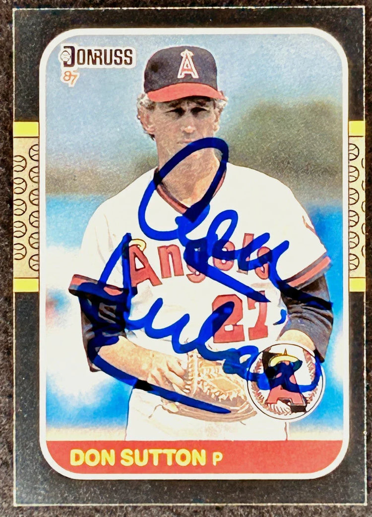 Don Sutton autographed California Angels 1987 Donruss card - AutographsForSale.com