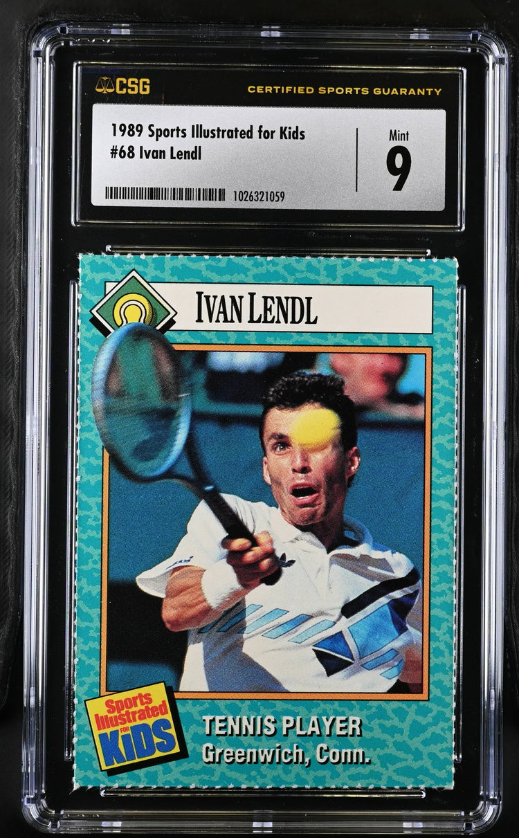 Ivan Lendl 1989 SI for Kids tennis card CSG grade 9 MT - AutographsForSale.com