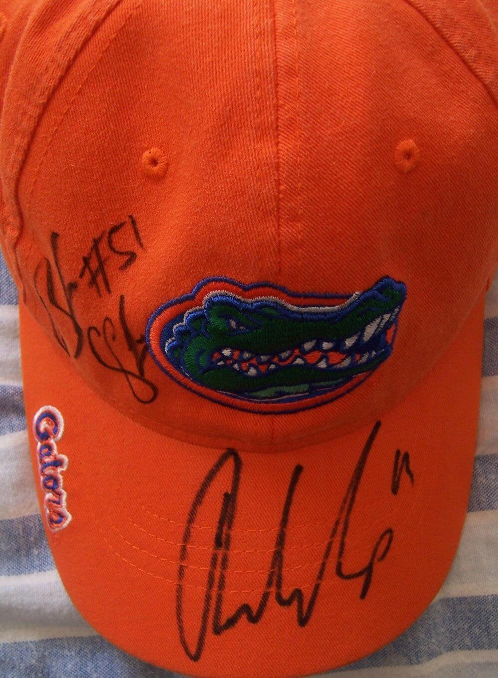 Riley Cooper & Brandon Spikes autographed Florida Gators cap - AutographsForSale.com