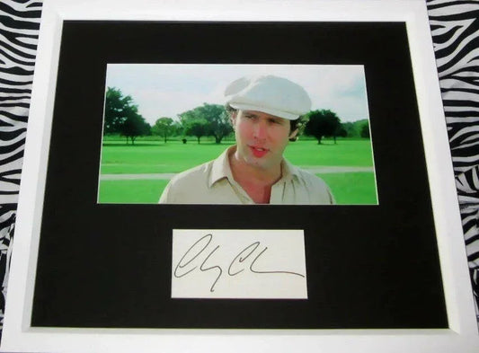 Chevy Chase autograph framed with Caddyshack movie photo JSA - AutographsForSale.com