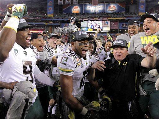 Oregon Ducks 2013 Fiesta Bowl Champions Nike locker room cap NEW - AutographsForSale.com