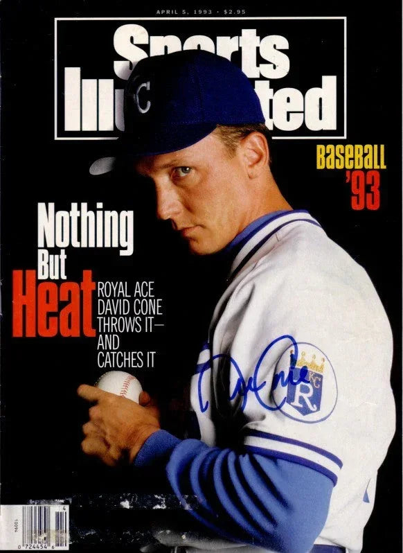 David Cone signed Kansas City Royals 1993 Sports Illustrated - AutographsForSale.com