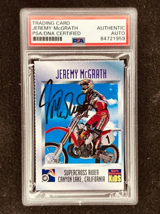 Jeremy McGrath signed 1997 SI for Kids motocross RC PSA/DNA - AutographsForSale.com
