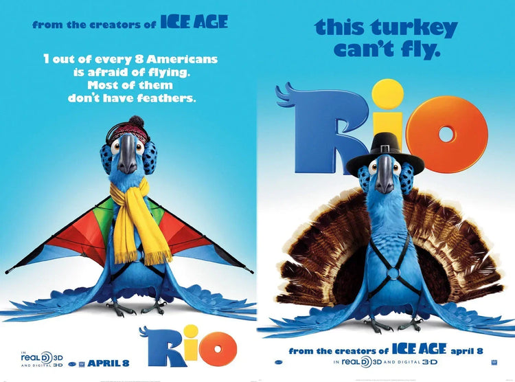 Rio mini 13x20 movie poster set (2) - AutographsForSale.com