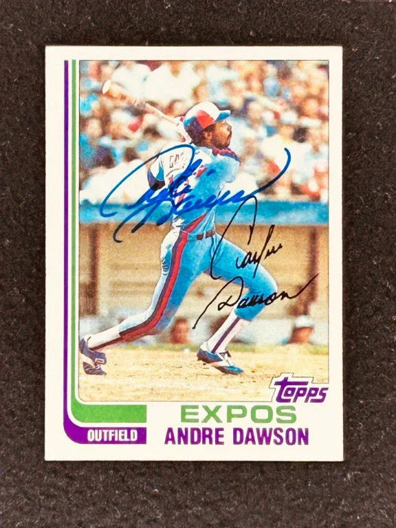 Andre Dawson autographed Montreal Expos 1982 Topps card - AutographsForSale.com