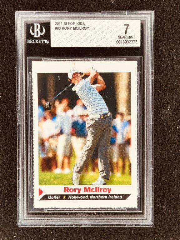 Rory McIlroy 2011 SI for Kids golf Rookie Card grade BGS 7 - AutographsForSale.com