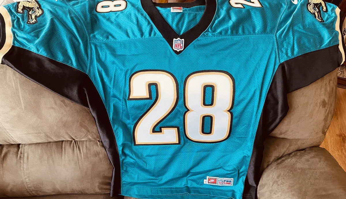 Fred Taylor Jacksonville Jaguars 1998 ROOKIE Nike game model size 52 jersey NEW - AutographsForSale.com