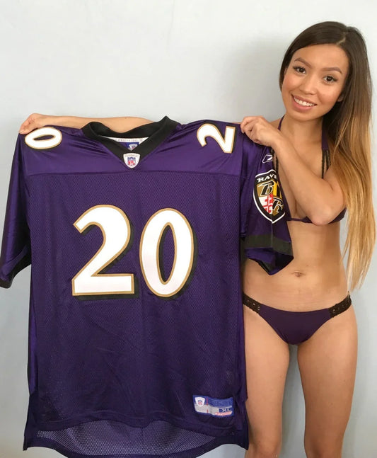 Ed Reed Baltimore Ravens 2002 rookie Reebok stitched purple jersey NEW - AutographsForSale.com