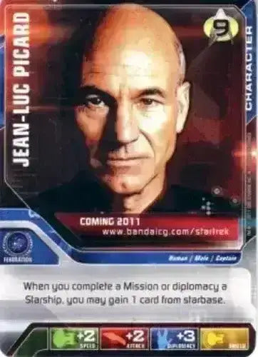 Star Trek Deck Building Game Captain Picard 2011 Bandai promo card - AutographsForSale.com