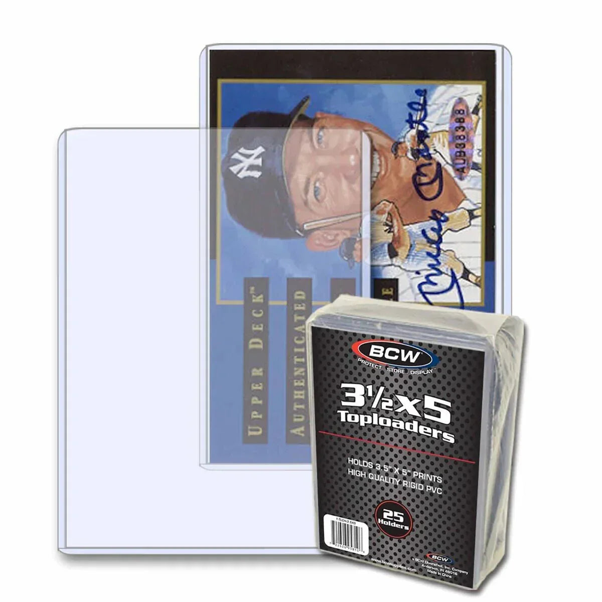 3 1/2 X 5 card or photo Topload plastic Display Holders Pack of 25 - AutographsForSale.com
