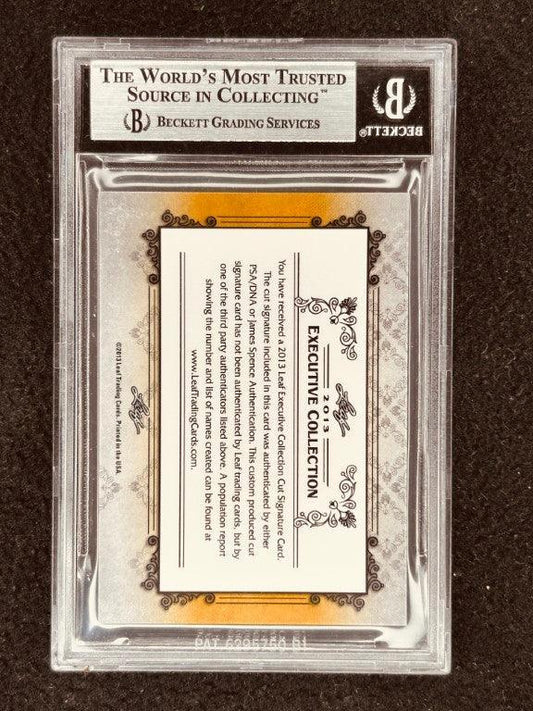 Billy Sims 2013 Leaf Masterpiece Cut Signature card 1/1 JSA Heisman Detroit Lions Oklahoma Sooners - AutographsForSale.com
