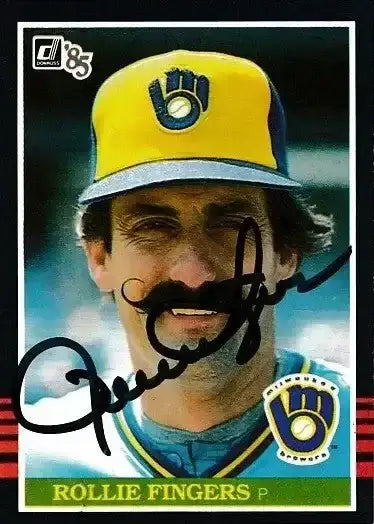 Rollie Fingers signed Milwaukee Brewers 1985 Donruss card - AutographsForSale.com