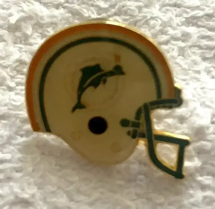 Miami Dolphins helmet vintage lapel pin - AutographsForSale.com