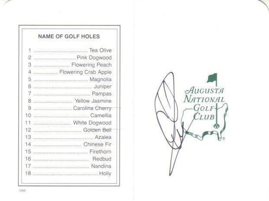 Charles Howell autographed Augusta Masters scorecard - AutographsForSale.com