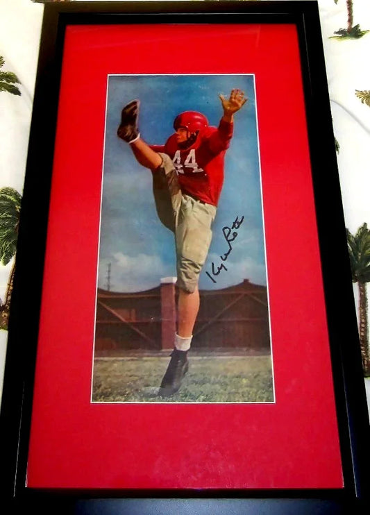 Kyle Rote autographed SMU Mustangs vintage football photo framed JSA - AutographsForSale.com