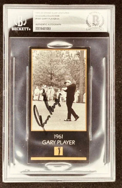 Gary Player autographed 1961 Masters Champion golf card BAS slabbed - AutographsForSale.com